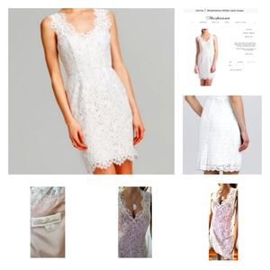 Shoshanna white lace dress sz 12 FREE SHIPPING
